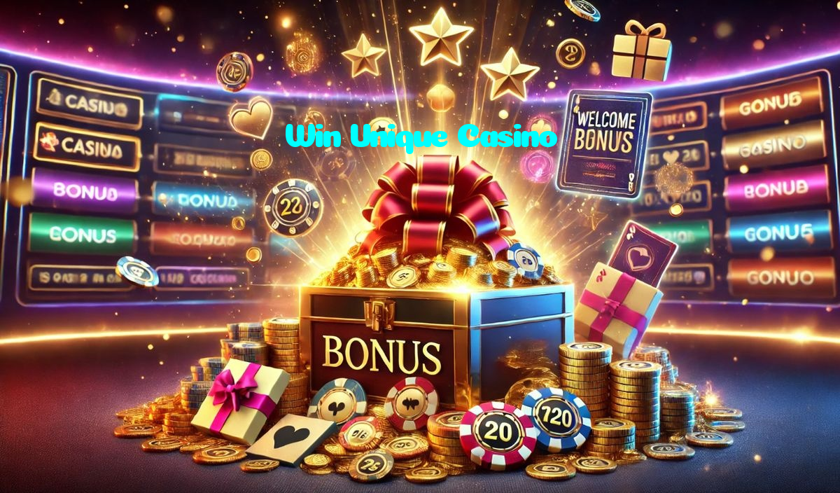 Win Unique Casino خوش آمدید بونس +600% پیشکش موبائل ایپ کے پروموشن سیکشن میں دکھائی دیتی ہے۔